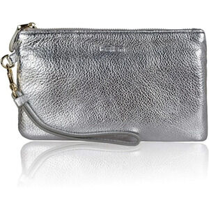 ❤️ Women's Leather Wristlet Clutch Wallet,  Smartphone Wristlet Purse Signature